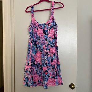 Lilly Pulitzer Loro Dress In Turtle Amazement - size XL. New with tags